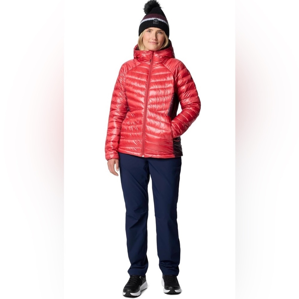 Columbia Women's Labyrinth Loop II Hooded Jacket, Daredevil/Moonvista - Picture 3 of 7